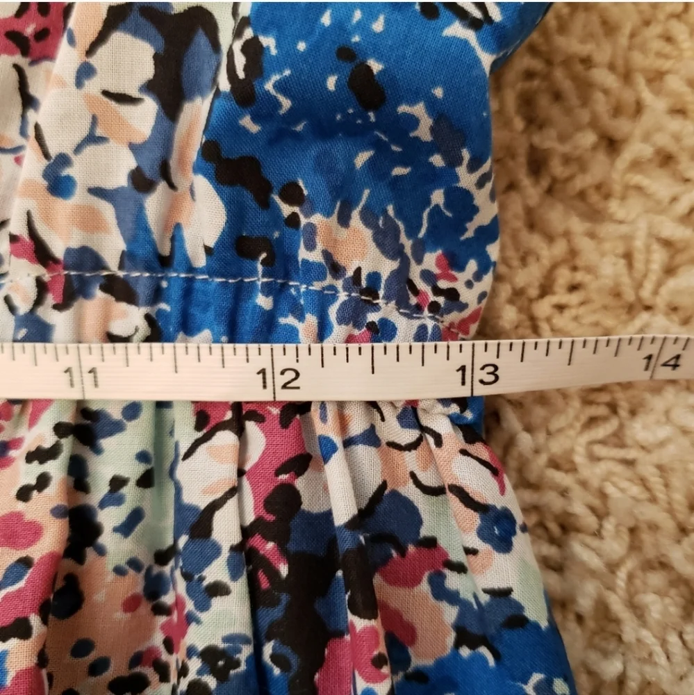 Elizabeth & James Meg Floral Tier Maxi Dress Small